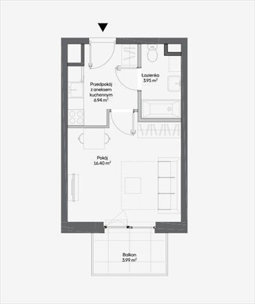mieszkanie na sprzedaż 27m2 mieszkanie Warszawa, Włochy, Raków, Fajansowa