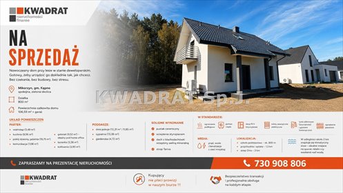 Nowoczesny dom w Mikorzynie z garażem i ogródkiem dom Mikorzyn