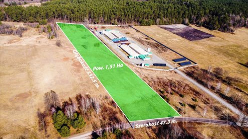 Działka 1,51 ha pod zabudowę i rekreację w Płatków. działka Płatków