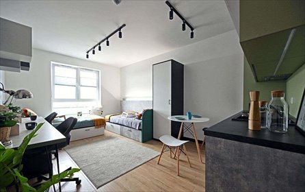 Nowoczesny lokal inwestycyjny 27,55 m² z pełnym wyposażeniem lokal użytkowy Lublin, Czechów, Al. Spóldzielczości Pracy