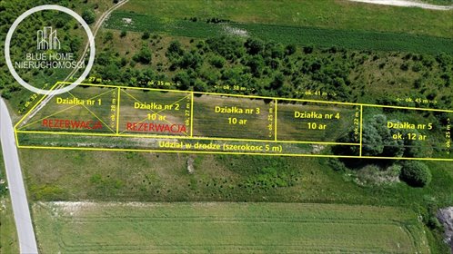 Sprzedam działki budowlane od 10 arów w Zawadówce działka Zawadówka, Cicha