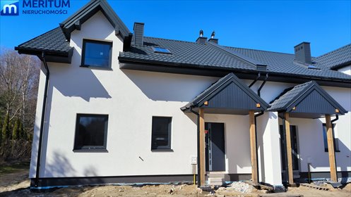 Nowoczesny bliźniak 132 m2 z dużą działką i tarasem dom Adamowizna