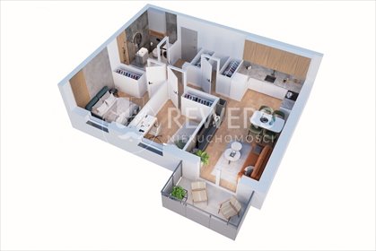 mieszkanie na sprzedaż 52m2 mieszkanie Dominów, Parkowa