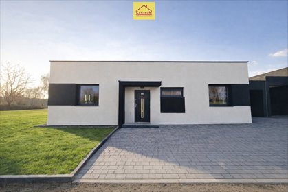 Nowoczesny dom parterowy z tarasem i ogródkiem dom Wodzisław Śląski