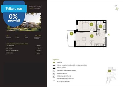 Sprzedam nowoczesne 2-pokojowe mieszkanie 40,1 m² w Bydgoszczy mieszkanie Bydgoszcz, Flisy, Mińska