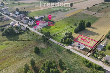 Sprzedam działkę 917 m² w Nowinach z mediami i dostępem do lasu działka Nowiny, Długa