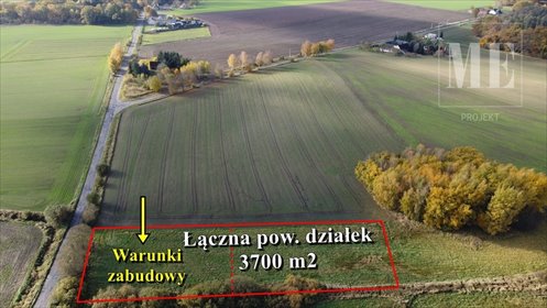 działka na sprzedaż 3700m2 działka Budzieszowce