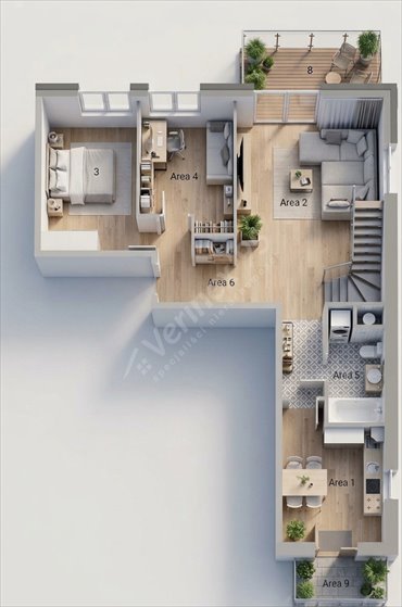 Dwupoziomowe mieszkanie 114 m² z balkonami, blisko Parku - polecam! mieszkanie Wrocław, Maślice