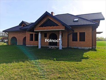 Dom w stanie surowym z dużą działką i widokiem na zachód dom Kodrąb, Leśna