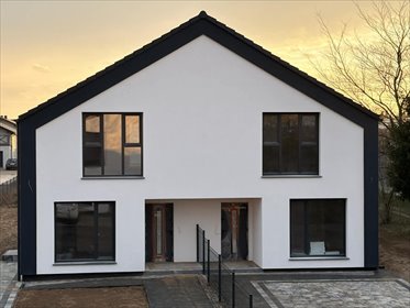 Dom bliźniak z dużym ogrodem, 115 m2, stan deweloperski dom Dachowa
