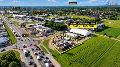 Komercyjny obiekt z placem Tychy Zwierzyniec. lokal użytkowy Tychy, Zwierzyniec