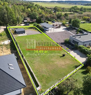 Działka budowlana 1449 m² w Gogolinie - las w sąsiedztwie działka Gogolin