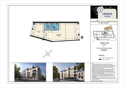 lokal użytkowy na sprzedaż 70m2 lokal użytkowy Białystok, Centrum, Warszawska
