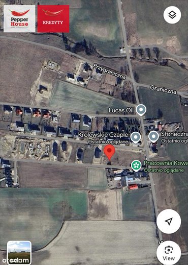 działka na sprzedaż 1085m2 działka Czaple