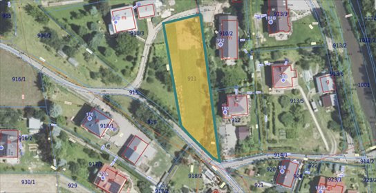 Działka budowlana 11,21 ara z mediami, blisko uzdrowiska działka Rymanów, Kolejowa