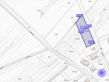 Działka 1906 m² z mediami, cicha okolica - polecam! działka Niechanowo, Jasna