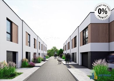 Na sprzedaż nowoczesny dom szeregowy 63 m² z ogrzewaniem podłogowym dom Tychy, Zawiść