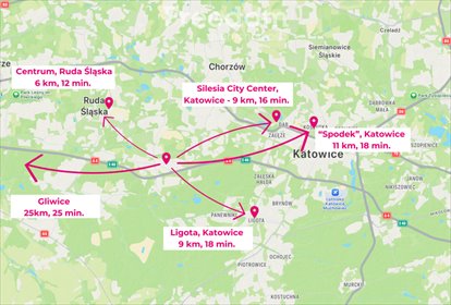 Słoneczna kawalerka z balkonem, blisko centrum Rudy Śląskiej. mieszkanie Ruda Śląska, Kamienna