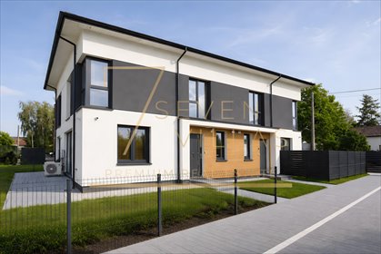 Nowoczesny dom bliźniak 100 m² z poddaszem i ogrodem dom Słomin