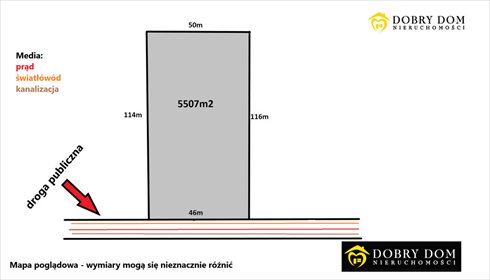 działka na sprzedaż 5507m2 działka Rzędziany