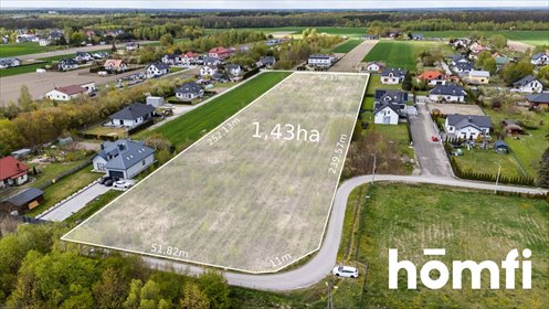 Działka inwestycyjna 14 300 m² w Milejowicach, blisko Radomia działka Milejowice, Dębowa