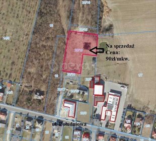 Działka przemysłowa 3931 m² z mediami i planem zagospodarowania działka Ostrów Wielkopolski, Południowa