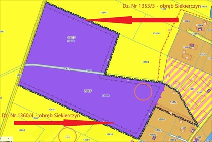 działka na sprzedaż 15600m2 działka Siekierczyn