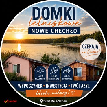 Urokliwe domki letniskowe blisko jeziora w Nowym Chechle dom Nowe Chechło
