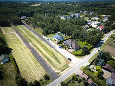 Działka budowlana przy drodze asfaltowej | 1184 m² działka Sierakowice Lewe