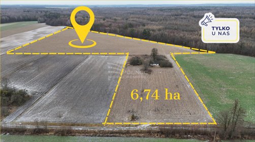 działka na sprzedaż 67400m2 działka Modryniec