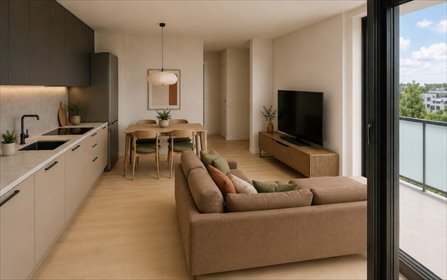Funkcjonalne 3-pokojowe mieszkanie 41 m² z balkonem mieszkanie Poznań, Naramowice, Naramowicka