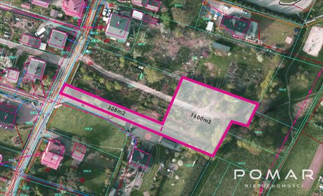 Działka budowlana 1908 m² w Jankowicach z mediami. działka Jankowice, Polna