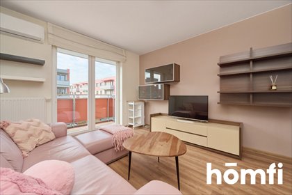 Mieszkanie dwupokojowe na wynajem Wrocław, Jagodno, Jagodno, Johanna Straussa 42m2 Foto 3