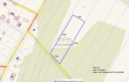 działka na sprzedaż 4147m2 działka Kąck, Partyzantów
