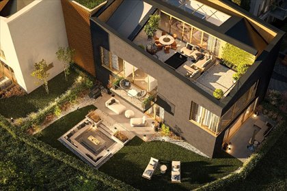 Nowoczesny apartament z ogrodem w Wilanowie, 5 pokoi mieszkanie Warszawa, Wilanów, Zdrowa