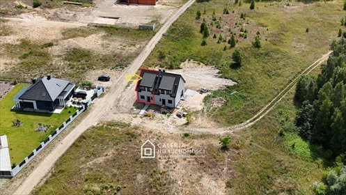 Nowoczesny bliźniak 86 m² w Mnichowie (spokojna okolica) dom Mnichowo