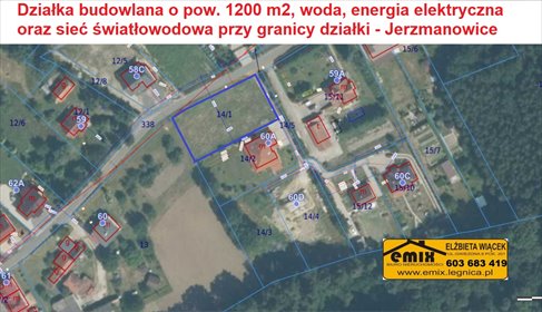 Zapraszam do zakupu działki 1200 m² w Jerzmanowicach działka Jerzmanowice