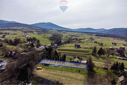 działka na sprzedaż 1425m2 działka Jeleśnia