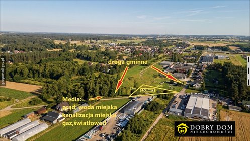 Działka 1536 m² z mediami, planem MZ, spokojna okolica działka Łyski