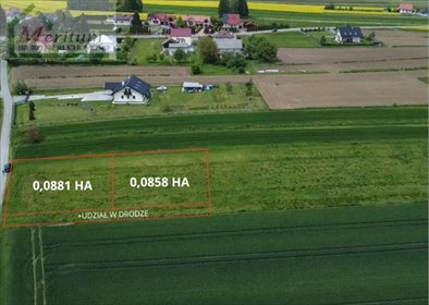 działka na sprzedaż 881m2 działka Głowienka