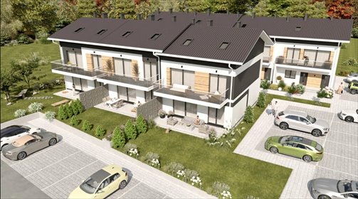 Nowoczesne mieszkanie z ogródkiem w Zaczerniu (57 m²) z miejscem postojowym mieszkanie Zaczernie