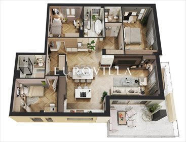 Mieszkanie czteropokojowe na sprzedaż Warszawa, Wilanów 124m2 Foto 6