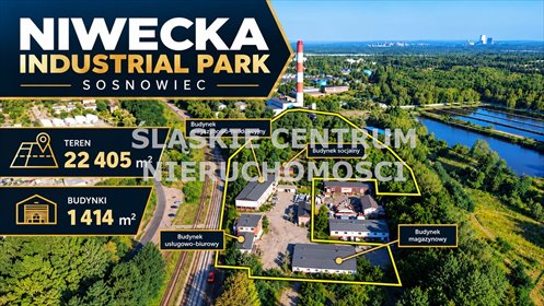 Na sprzedaż przestronny kompleks przemysłowo-usługowy 1414 m² w Sosnowcu lokal użytkowy Sosnowiec, Niwka, Niwecka