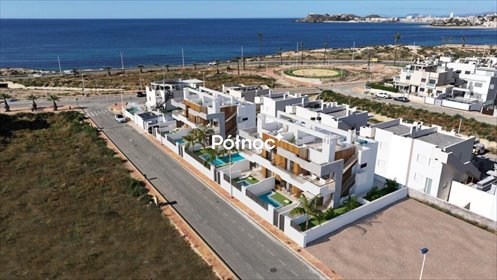 Nowoczesne domy 150 m od plaży z basenem i tarasem dom Puerto De Mazarrón