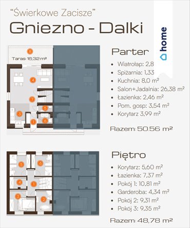 Polecam nowoczesny dom 100 m² z ogrodem w Dalkach koło Gniezna mieszkanie Dalki