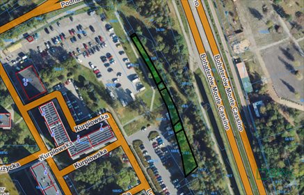 działka na sprzedaż 951m2 działka Katowice, Bohaterów Monte Cassino