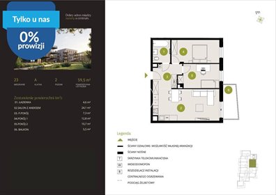 Nowoczesne 3-pokojowe mieszkanie z balkonem. mieszkanie Bydgoszcz, Flisy, Mińska
