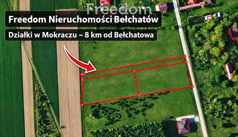 działka na sprzedaż 6680m2 działka Mokracz