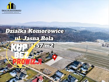 działka na sprzedaż 1157m2 działka Bielsko-Biała, Komorowice Krakowskie