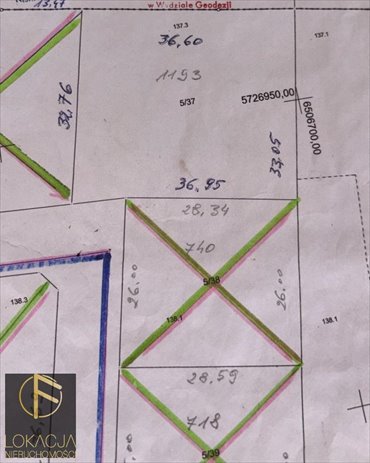 działka na sprzedaż 1483m2 działka Śmiłów